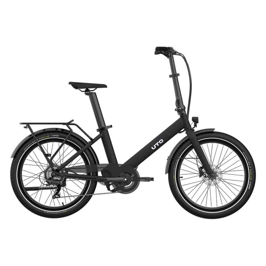 UTO Elektrobicykel OG24 2026 Onyx Black, Čierna/Modrá