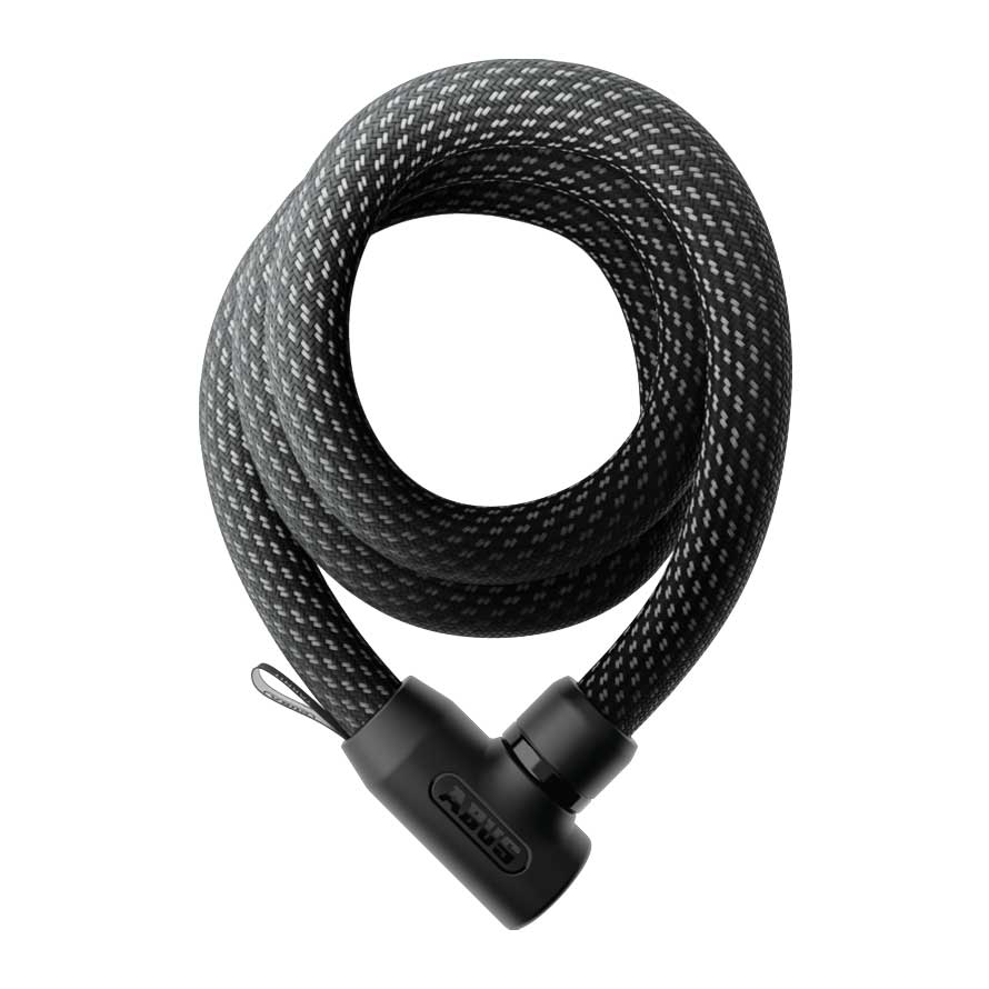 ABUS Zámok na bicykel Yarnit 4004K/140 čierny, Čierna